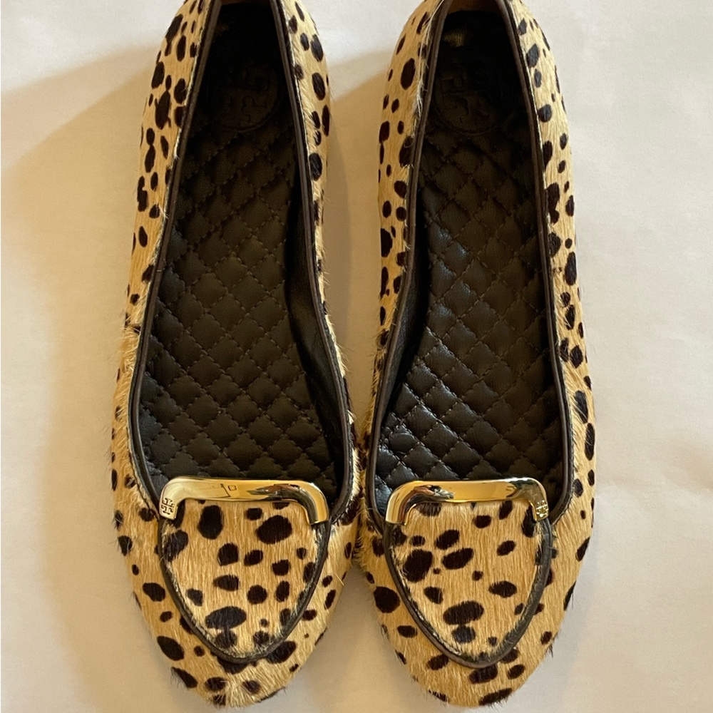 Leopard tory burch shoes